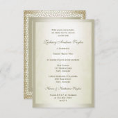 Invitation Verre de confirmation Gold (Devant / Derrière)