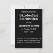 Invitation Verre de la bière (Dos)