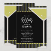 Invitation Verre de Martini d'invitation de partie de (Devant / Derrière)