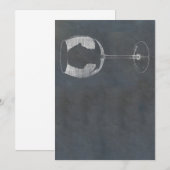 Invitation Verre de vin (Devant / Derrière)