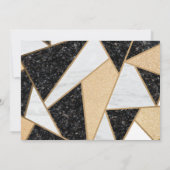 Invitation Verre de vin d'or, Ballons, Partie de retrait de m (Dos)