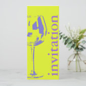 Invitation verre de vin moderne - douche nuptiale winetasting (Debout devant)