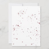 Invitation Verre de vin rouge aquarelle sur blanc (Dos)