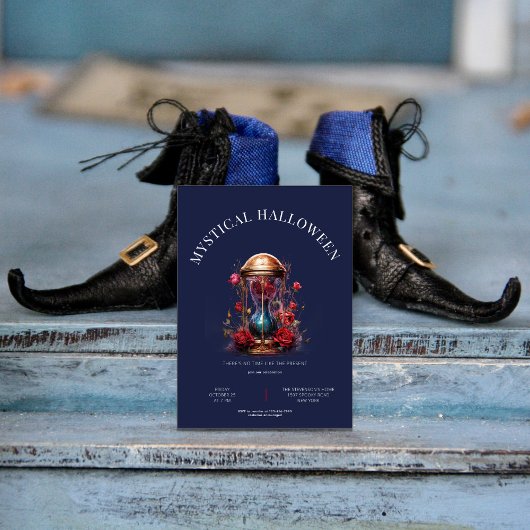 Invitation Verre d'or avec rose, simple et moderne