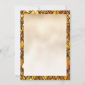 Invitation Verre doré Rose Beauté et la bête (Dos)