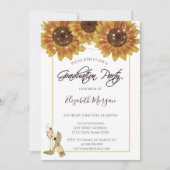 Invitation Verre, talons Tournesols Parties scintillant Gradu (Devant)