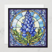 Invitation Verre texan Bluebonnet (Devant / Derrière)
