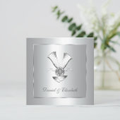 Invitation Verres à Champagne 25e Anniversaire de Mariage (Debout devant)