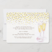 Invitation Verres à champagne pour les 50 ans (Dos)