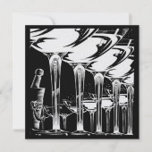 Invitation Verres Champagne Silver (Devant)