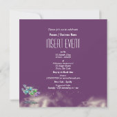 Invitation Verrres à cocktail martini teintés violet pour soi (Dos)