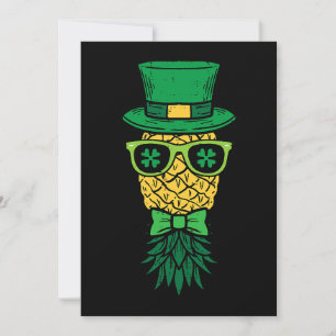 Invitation Vers le bas Ananas Leprechaun Jour de la Saint Pat