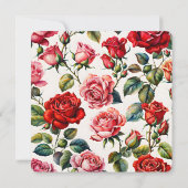 Invitation Vers le Rose : Fleur Jalon Anniversaire (Dos)