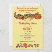 Invitation Verset biblique de Thanksgiving (Devant)