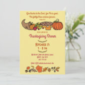 Invitation Verset biblique de Thanksgiving (Debout devant)