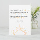 Invitation verset biblique Numéros 6:24 - Le Seigneur vous bé (Debout devant)