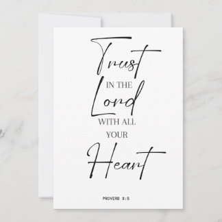 Invitation verset biblique Proverbes 3 confiance dans le seig