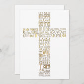 Invitation Versets bibliques du service commémoratif John 14  (Devant / Derrière)