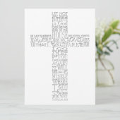 Invitation Versets bibliques du service commémoratif John 14 (Debout devant)