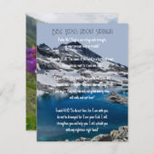 Invitation Versets bibliques sur la force (Devant / Derrière)