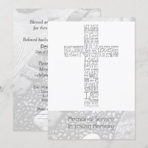 Invitation Versets de la Bible John 14 Service commémoratif 3
