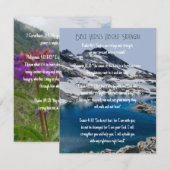 Invitation Versets de la Bible sur la force (Devant / Derrière)