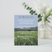 Invitation Versets de la Bible sur la paix (Debout devant)