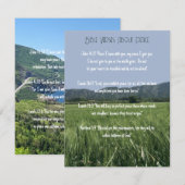 Invitation Versets de la Bible sur la paix (Devant / Derrière)
