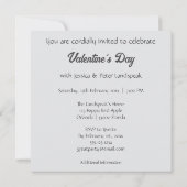 Invitation Vert Argent Feuille Or Paillettes Rose Lune Saint- (Dos)