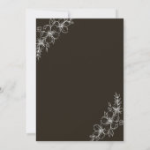 Invitation Vert avec une image romantique d'un couple (Dos)