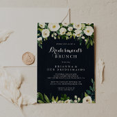 Invitation Vert Blanc Floral Bleu Bridesservatrices Brunch Do
