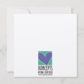 Invitation Vert/blanc nuptiales d'invitations de Fête de la (Dos)