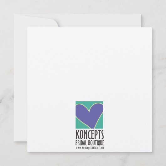 Invitation Vert/blanc nuptiales d'invitations de Fête de la (Dos)