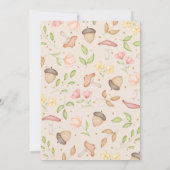 Invitation Vert Brown Aquarelle Bois Animaux (Dos)