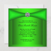 Invitation Vert citron noir Qiunceanera (Dos)