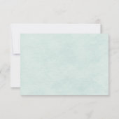 Invitation Vert clair tendre Daisy RSVP (Dos)