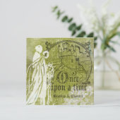 Invitation Vert de damassé à l'invitation verte il était une (Debout devant)