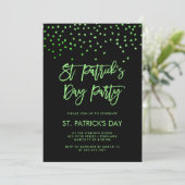 Invitation Vert de la partie | de Jour de la Saint Patrick et (Debout devant)