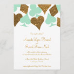 Invitation Vert de menthe de mariage de Vegas et parties<br><div class="desc">** Le vert en bon état peut être changé en N'IMPORTE QUELLE COULEUR ! Employez la "personnaliser il" bouton et la récolteuse de couleur d'outil de conception pour la personnalisation totale. Des PARTIES SCINTILLANTES NON VRAIES, une photo de vraies parties scintillantes ont été employées pour les graphiques de parties scintillantes...</div>