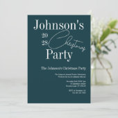 Invitation Vert de Noël moderne (Debout devant)