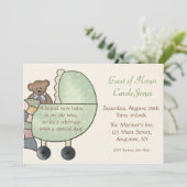 Invitation Vert de voiture d'enfant (Debout devant)