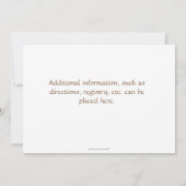 Invitation Vert de voiture d'enfant (Dos)