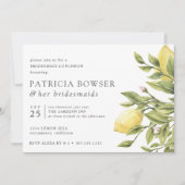 Invitation Vert | Déjeuner de ménagère au citron et au feuill (Devant)