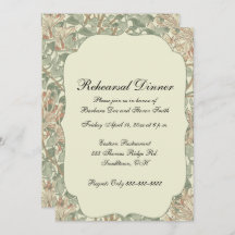 Vert doux Vintage William Morris Honeysuckie