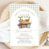 Invitation Vert En vichy Fraîchement Hors Fête des mariées Du