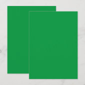 Invitation Vert ennuyeux, Menthe foncée, Vert pâle, (Devant / Derrière)