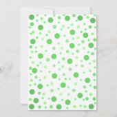 Invitation Vert et violet amusant abstrait grenouille moderne (Dos)