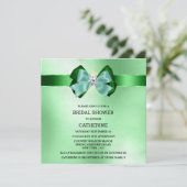 Invitation Vert étincelant arc de sauge diamant lumières (Debout devant)