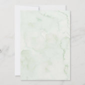 Invitation Vert Eucalyptus Feuille ferme animal garçon annive (Dos)