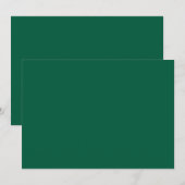 Invitation Vert foncé riche (Devant / Derrière)